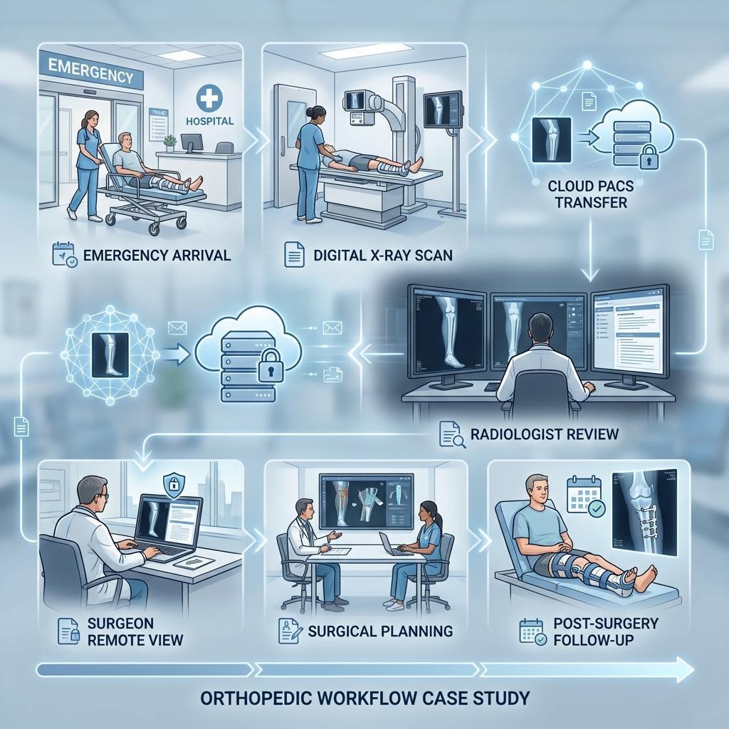 Praxisnaher Workflow der orthopädischen Bildgebung vom Röntgen bis zur Operationsplanung mit PACS – PostDICOM